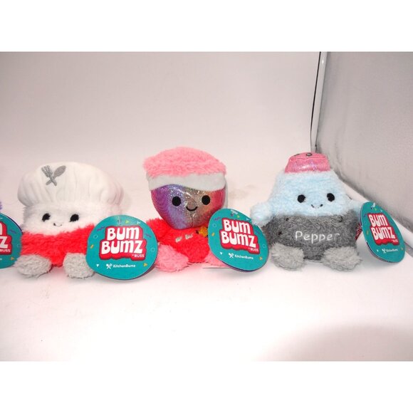 Bum Bumz 4.5" Pixie Cabel Bonnie Samara Phoenix Animal Kitchen Stuff Plush Toy - Picture 3 of 13